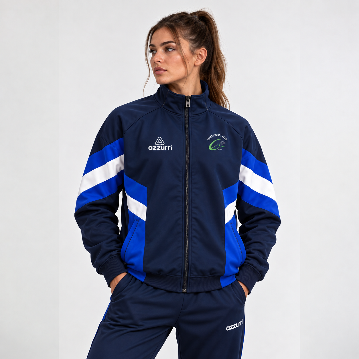 Tralee Rugby Retro Tracksuit Jacket - Image 2