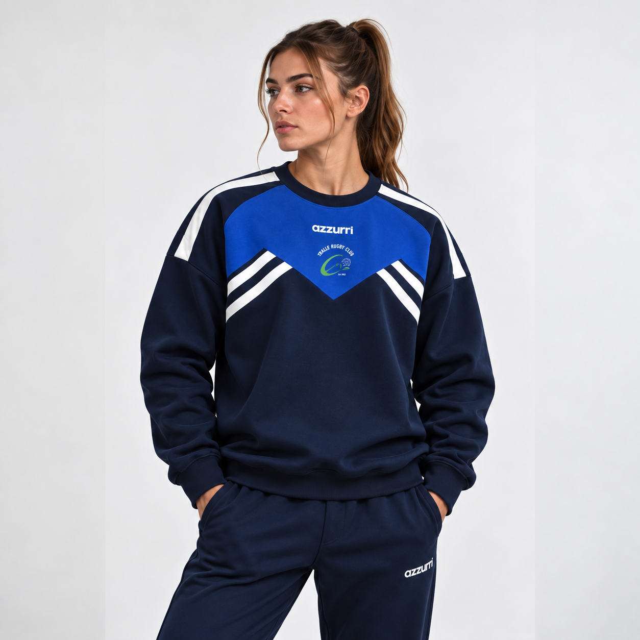 Tralee Rugby Retro Cotton Crew Neck - Image 2